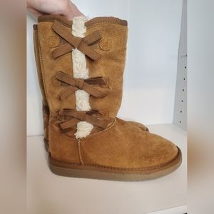 UGG, Koolaburra, Boots, US Size 3, Tan / Brown / Furry